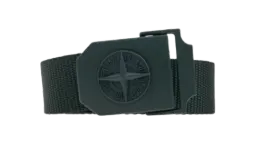 Compass-Logo Buckle Belt - Dark Green