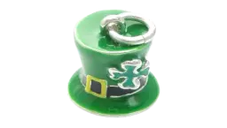 Irish Lucky Hat Charm - 925 Sterling Silver