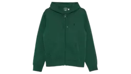 Logo Zip-Up Hoodie - Forest Green