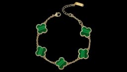 Mother of Pearl Clover Bracelet - Gold