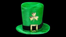 St.Patrick's Day Irish Shamrock Top Hat - Green