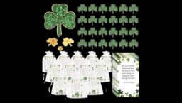 St. Patricks Day Clover Lapel Pins Set Of 25