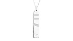 Ogham Silver Pendant - Large
