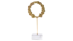 Laurel Wreath Bronze Metal Table Ornament (26cm)