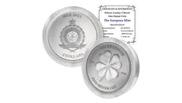 Silver Lucky Clover Coin Brilliant Uncirculated