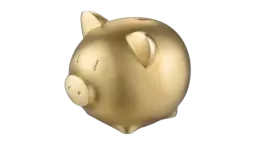 Large Coin Piggy Bank - Copper