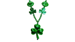 Shamrock & Beer Mug Bead With Clover Medallion - Green