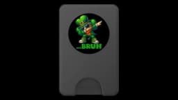 Funny Dabbing Leprechaun PopSocket - Black/Multicolor