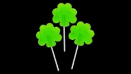 St. Patrick's Day 50 Green Shamrock Lollipops