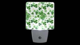 Green Lucky Clover Plug-in Night Light