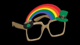 Pot of Gold & Rainbow St. Patrick's Day Sunglasses