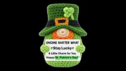St. Patrick's Day Stay Lucky Gnome Decoration
