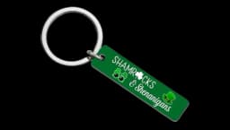Shamrocks & Shenanigans 4 Leaf Clover Keyring - Multicolor