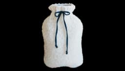 LILOU Hot Water Bottle Cover in Curly Alpaca - Light Beige