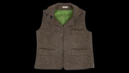Irish Tweed Gilet - Brown