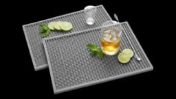 Non-slip Bartender Rubber Mats Set Of 2 - Grey