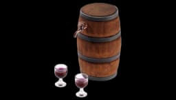 Miniature Wooden Beer Barrel