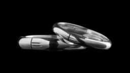 Ogham Ring Court 4mm - 9ct White Gold
