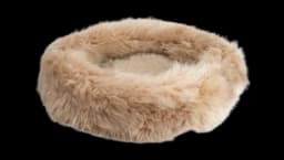 Irish Sheep Wool Dog Bed - Champagne