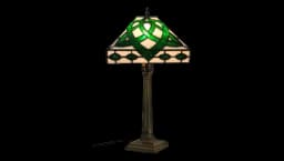 Celtic 17500 Lumens UL Tiffany Style Lamp - Green/Black/White