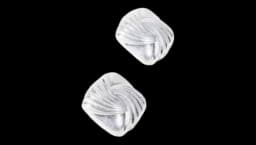 Square Knot Earrings - Silver