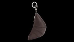 Mini Croissant Keyring - Chocolate Brown