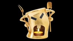 Fondue Mug & Chocolate Melting Cup - Gold