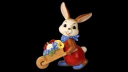 Beautiful Spring Porcelain Easter Bunny Figurine