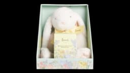 Plush White Bunny & Belgian Chocolate Easter Egg