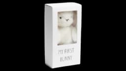 Bunny Soft Toy Gift Box - White