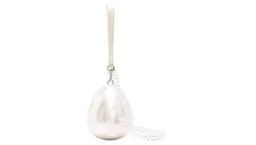 Micro Egg Perspex Shoulder Bag - White
