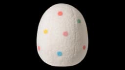 Egg Shaped Easter Throw Pillow - Blue