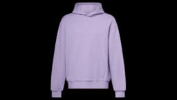 Embossed Signature Cotton Hoodie - Pastel Lilac