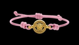 Medusa '95 Leather Bracelet - Pink