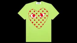 Play Pastelle Polka Dot Red Heart T-Shirt - Green