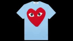 Pastelle Red Heart T-Shirt - Blue