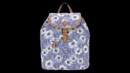 Floral-Print Backpack - Light Blue