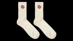 Boke Flower Socks - White