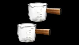 Single Spout Espresso Coffee Shot Glass 75ml Set Of 2