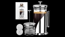 French Press Coffee Maker 1L - Stainless Steel