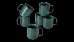 Coffee Mugs Set Of 6 - Green