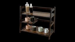3 Tier Bamboo Matcha Station - Brown