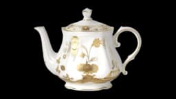 Oriente Italiano Aurum Teapot - White/Gold