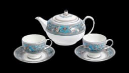 Florentine Turquoise 3 Piece Tea Set