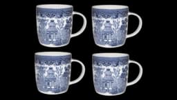 Blue Willow Mugs Set Of 4