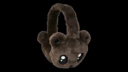 Kawaii Plush Ear Warmer - Brown