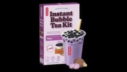 Instant Bubble Tea Kit Naturally & Artificially Flavored Taro