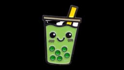 Boba Tea Drink Enamel Pin