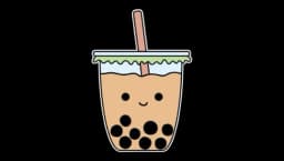 Bubble Milk Tea Boba Magnet Vinyl