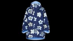 Block Teck Half Coat - Flower